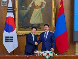 '한·몽 관계 황금시대' 공동비전 확인…양국 정상, 공동선언 채택 기사 이미지